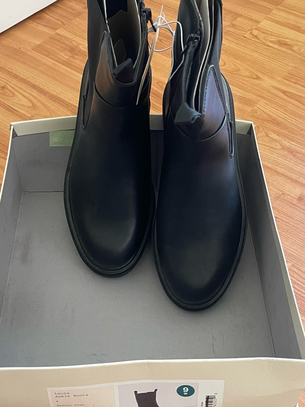 Women’s A New Day Laura Ankle Boots, Black 9W